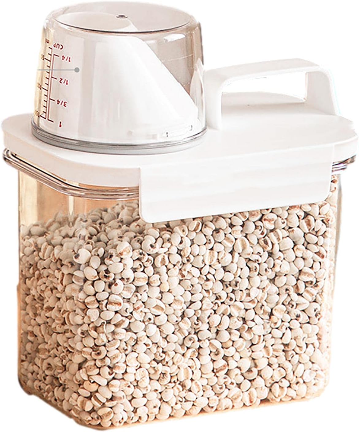 Rice Storage Containers | Cereal Container Oatmeal Dispenser - Beans, Grains, Porcellus Bucket for Home Kitchen Insects and Moisture Proof Yeck