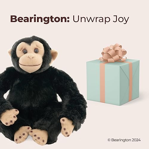 Miniatura 5 de Bearington Bing The Chimpanzee - Peluche de mono chimpancé de 10.5 pulgadas