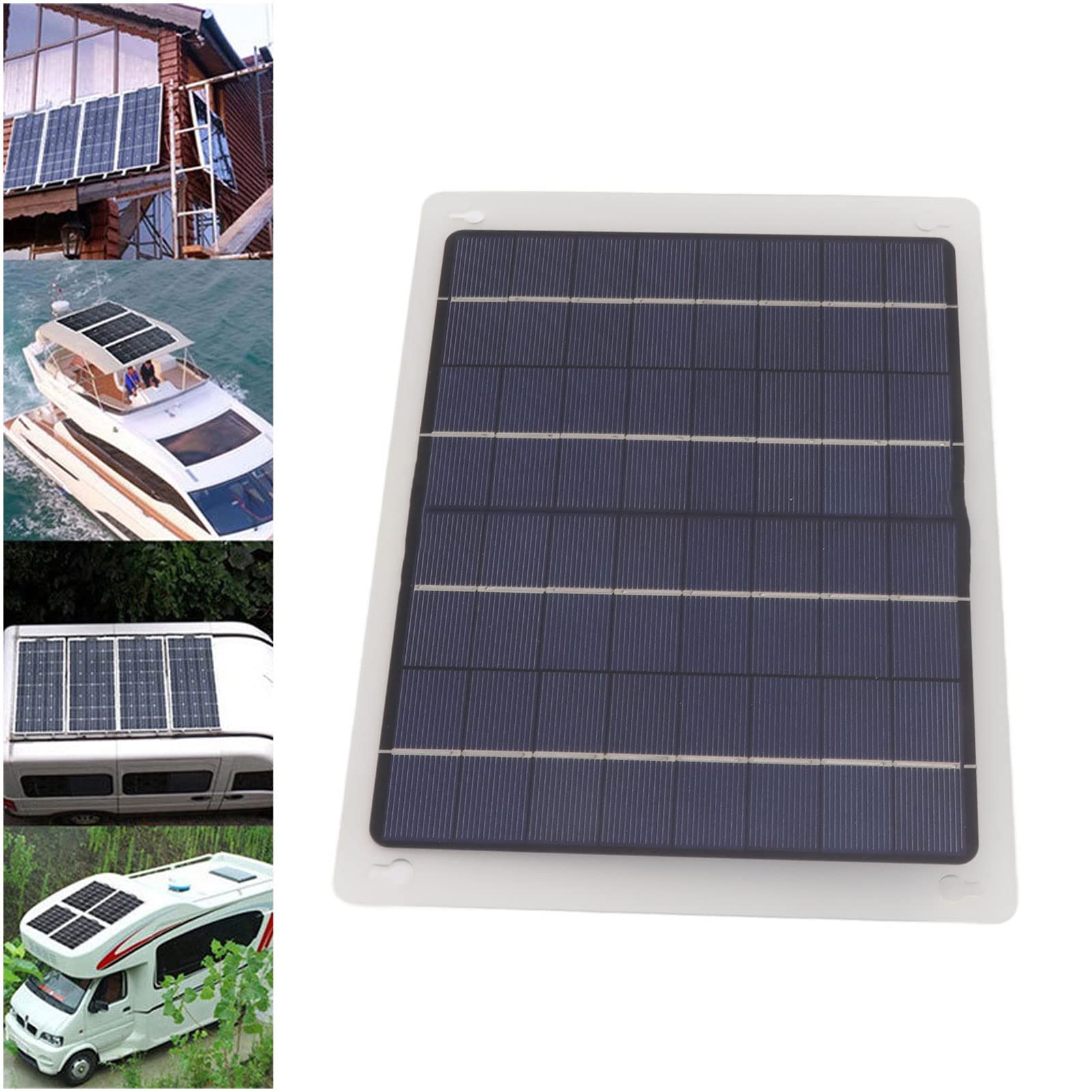 10W chargeur de panneau solaire monocristallin 18V 50A double USB avec contrôleur MPPT Kit de panneau solaire pour voiture extérieure