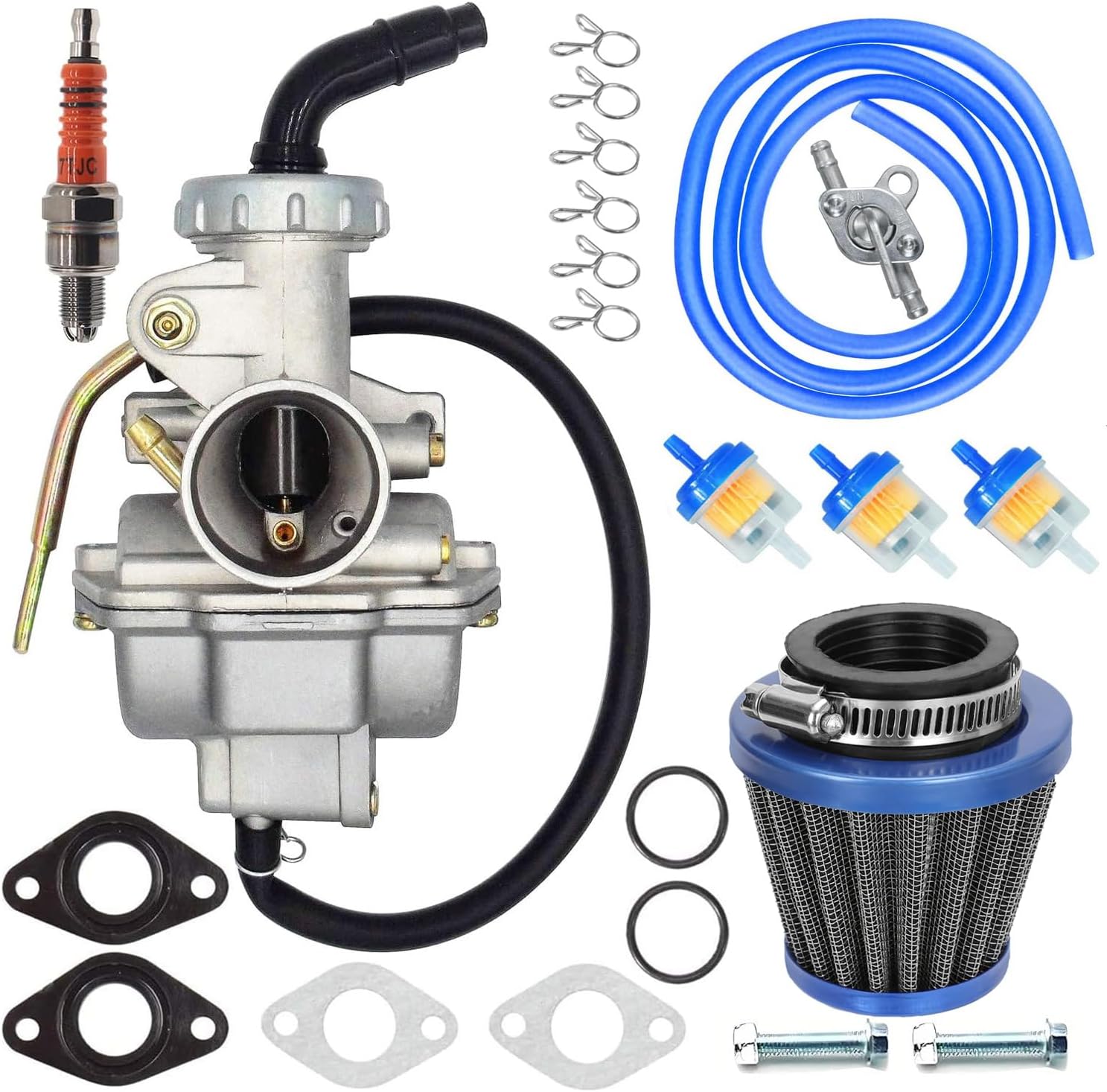 HOLATO PZ20 Carburetor Carb Air filter Fuel Line Kit for