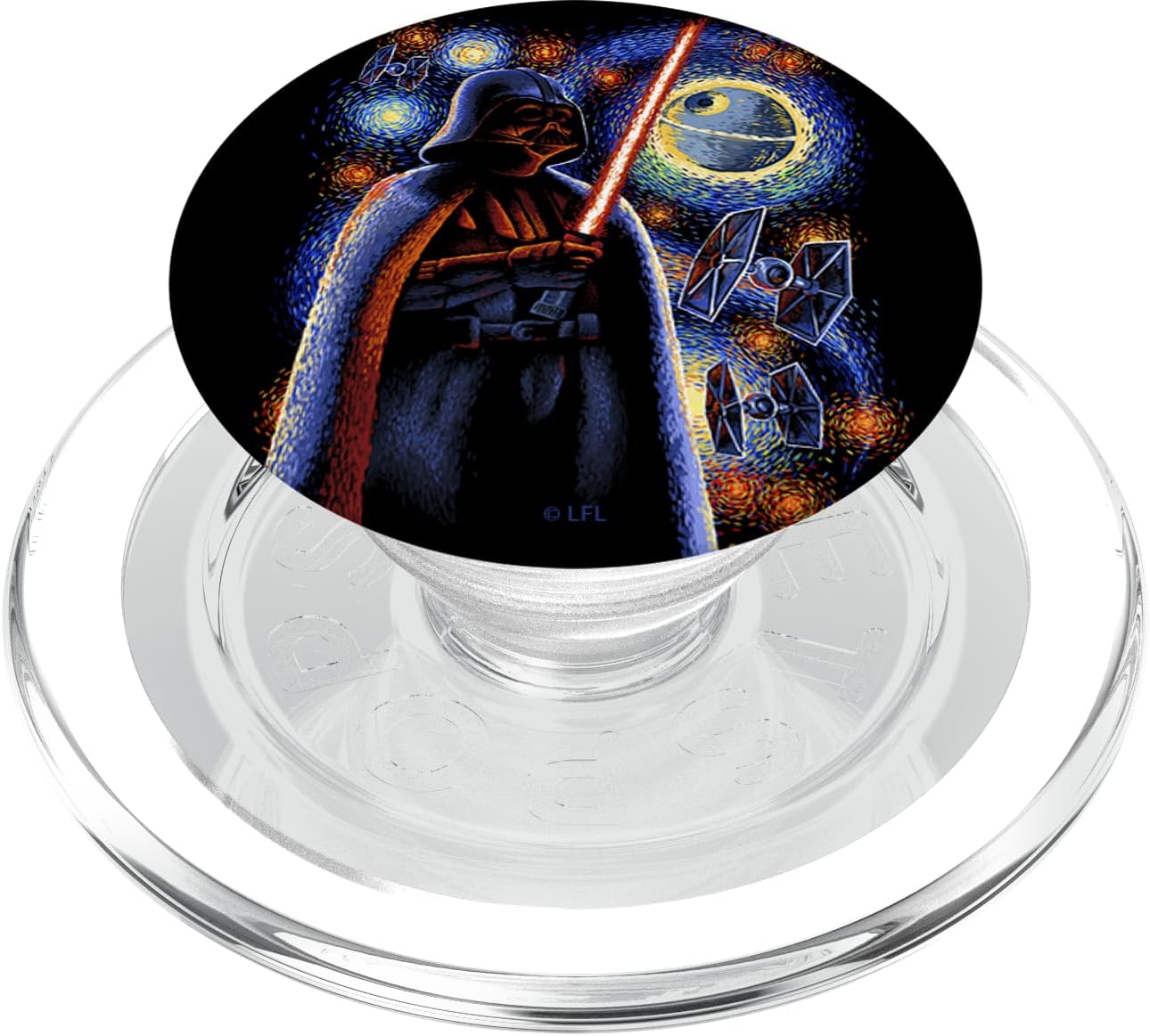 Star Wars Darth Vader Starry Night Paint Galaxy PopSockets PopGrip for MagSafe