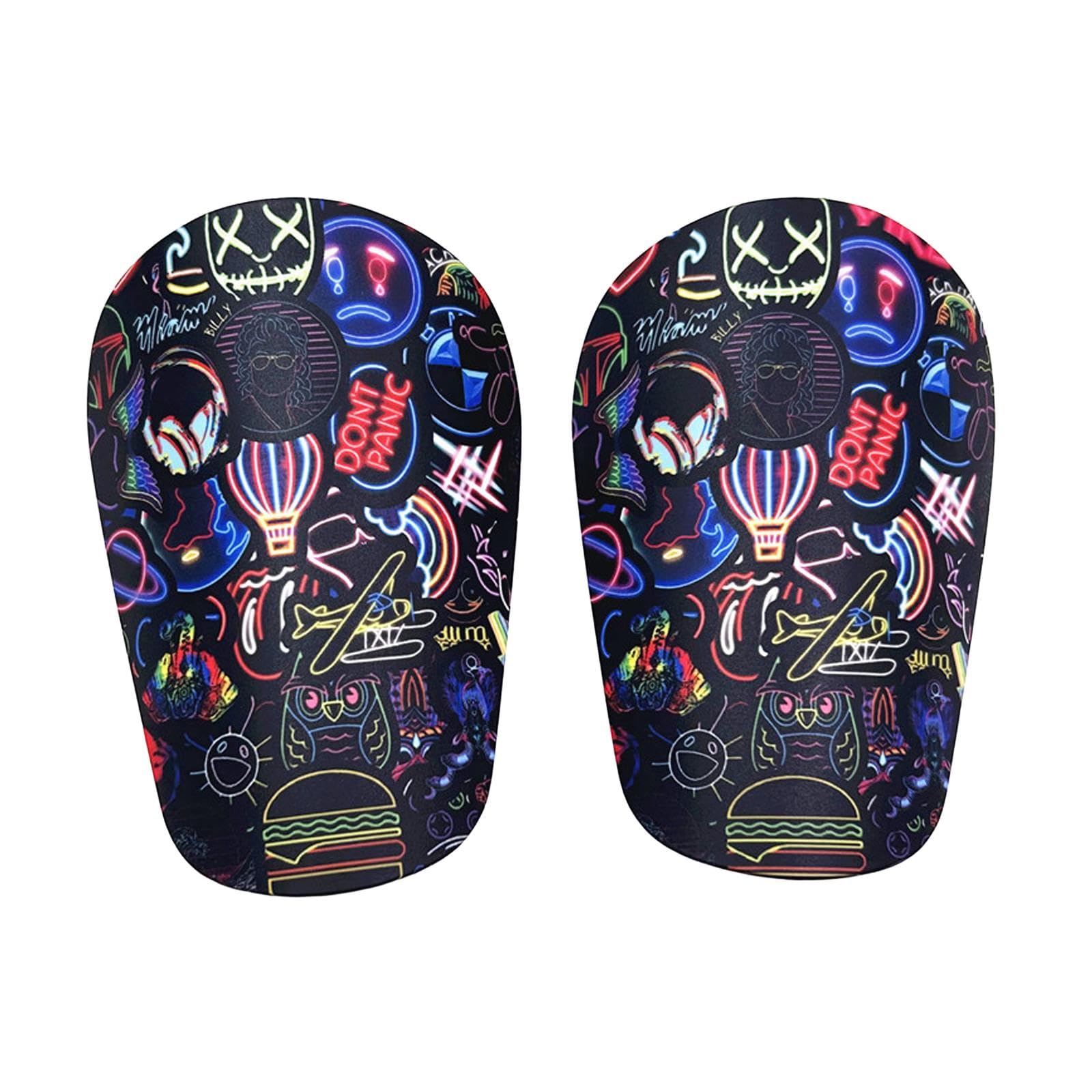 CLUB BOLLYWOOD®2X Mini Soccer Shin Guards Compact Small Training Shin Guards for Boys Girls 8cmx5cm|Sporting Goods | Team Sports |1 Pair Mini Soccer Shin Guards-image-8
