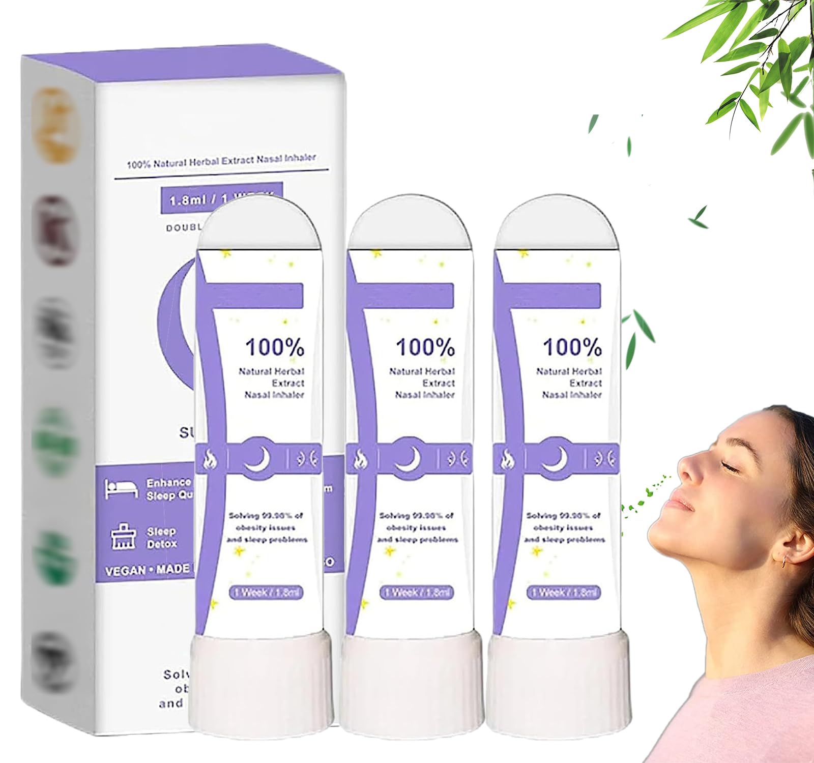 DreamAir Nasal Inhaler, Natural Herbal Extract Sleep Nasal Inhaler (3pcs)
