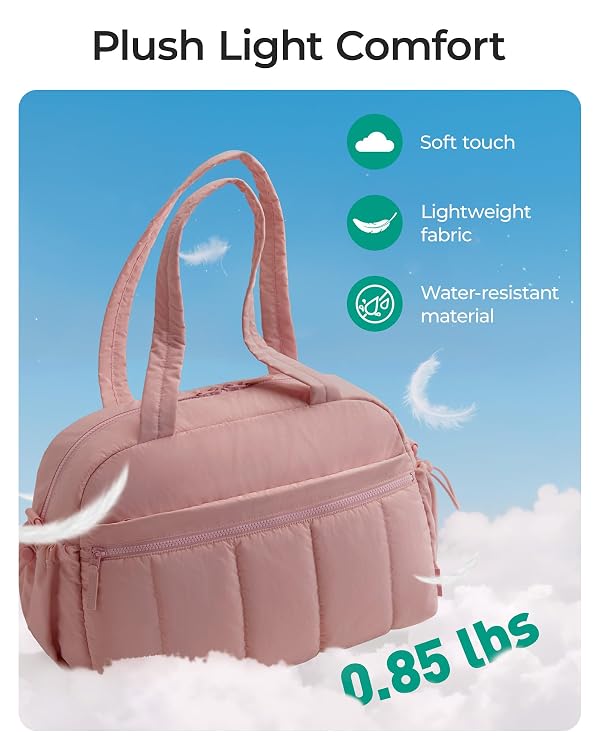 BAGSMART Gym Bag Sports Travel Duffel, 24L Overnight Bags for Women by bagsmart - Used condition - Image 4