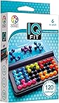 SmartGames - IQ Fit - Jeu Casse Tête - Jeu de Réflexion - 120 Défis - 2D et 3D - Niveau Facile à Expert - Encastre les Pièces Correctement - 1 Joueur - A Partir de 6 Ans