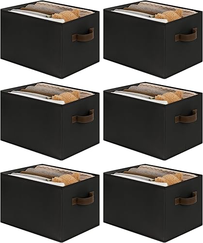 Miniatura 11 de Cupic Cupid - Contenedores de almacenamiento para clóset, organizadores de tela para clóset y almacenamiento, paquete de 6 canastas para organizar,