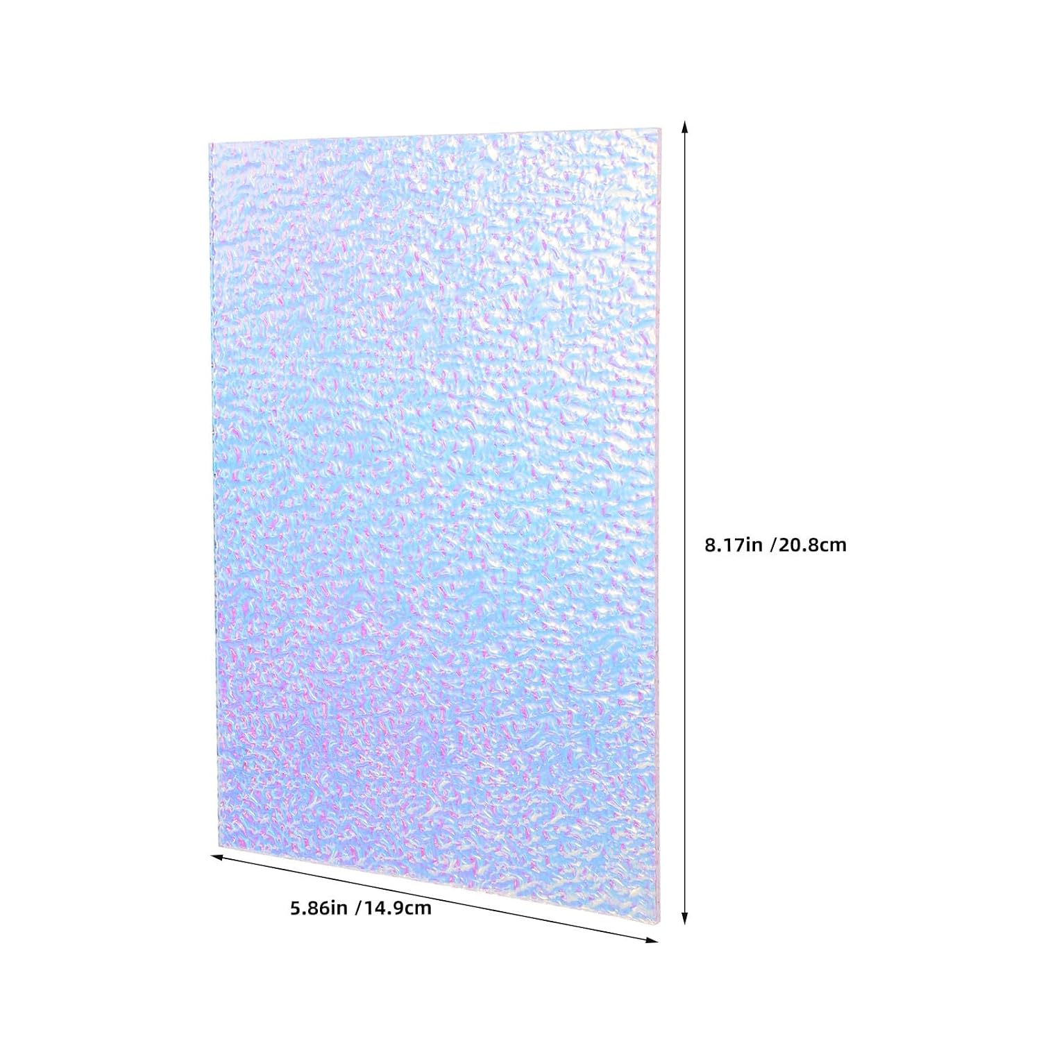 4pcs Acrylic Nail Display Board 8.2 X 5.9in Holographic | DIY Nail Art Photo Background, Lightweight Portable Acrylic with High Transparency, Includes Display Props for Social Media
