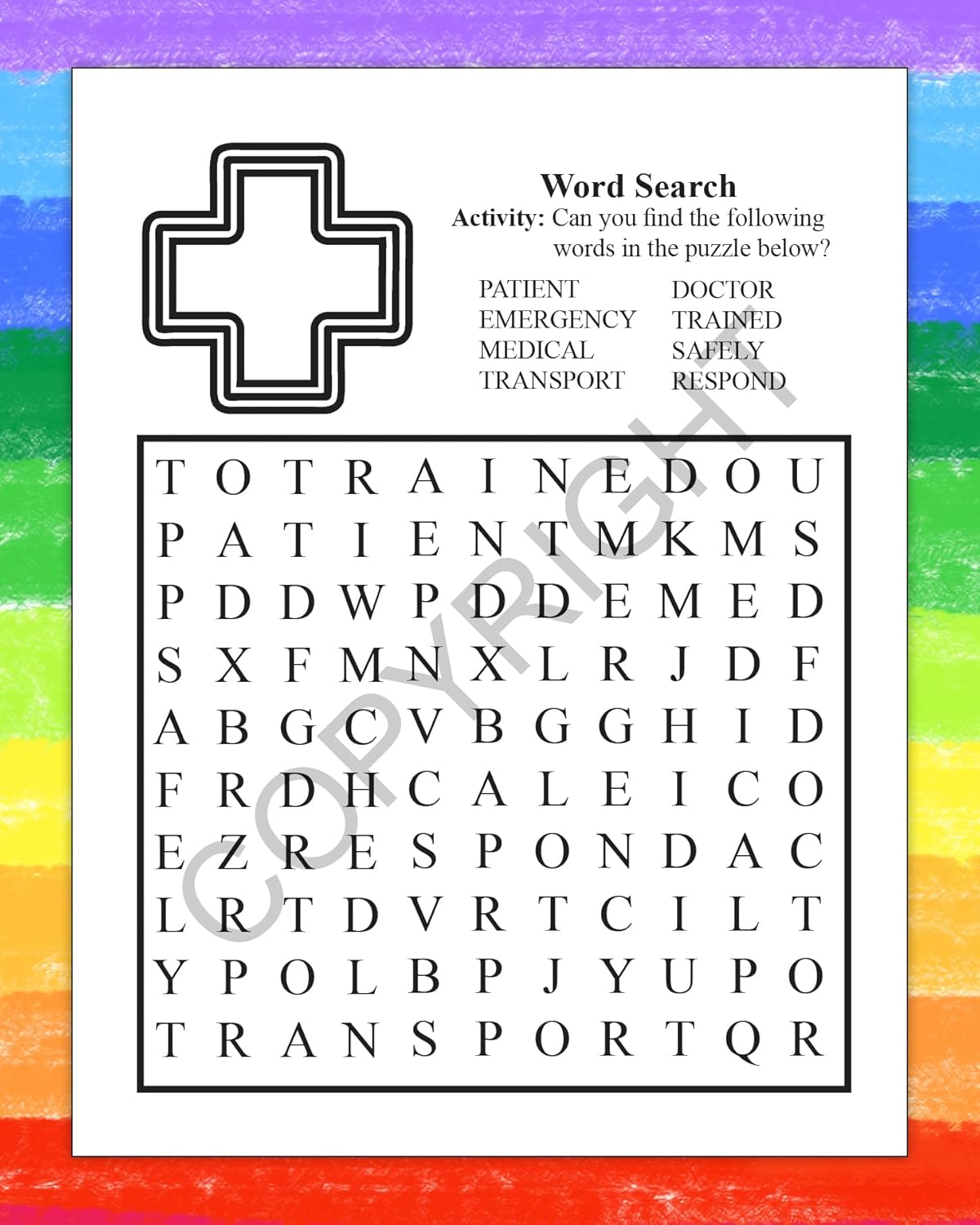 ZOCO – Emergency EMS Workers Save Lives – Coloring & Activity Books (25 Bulk Pack, Without Crayons) – Paramedics, Ambulance, 911 Handout & Party Favor for Kids