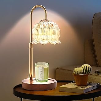 – Paryou Candle Warmer Lamp with Dimmer - Electric Candle Lamp with Timer for Jar Candles Scented Candles with 2 Bulb