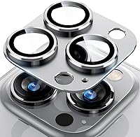 Vista 53 de Uyiton Protector de lente de cámara compatible con iPhone 17, no es fácil de romper, fuerte absorción, compatible con fundas, cubierta de pantalla