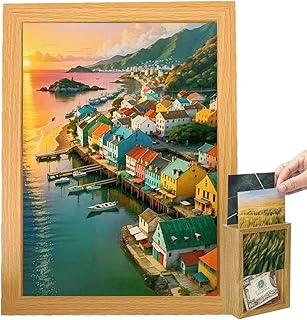 Bilderrahmen Sicherheitsbox - Geheimversteck Für Wertgegenstände | Sicherheits Aufbewahrungsbox Für Bargeld, Edelsteine, Schmuckstücke & Münzen