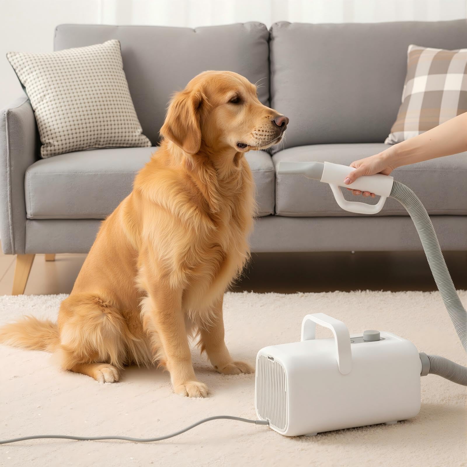 NEWBULIG Dog Hair Dryer with Heater for Grooming, High Velocity Speed view 7