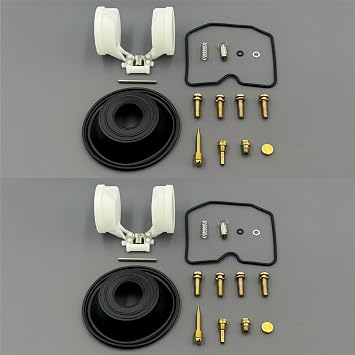 Carburetor Repair Kit for Kawasaki EN500 Vulcan 500 1996-2009 Carb Rebuild Diaphragm Replacement Parts Main Jet #102 Pilot Jet #35