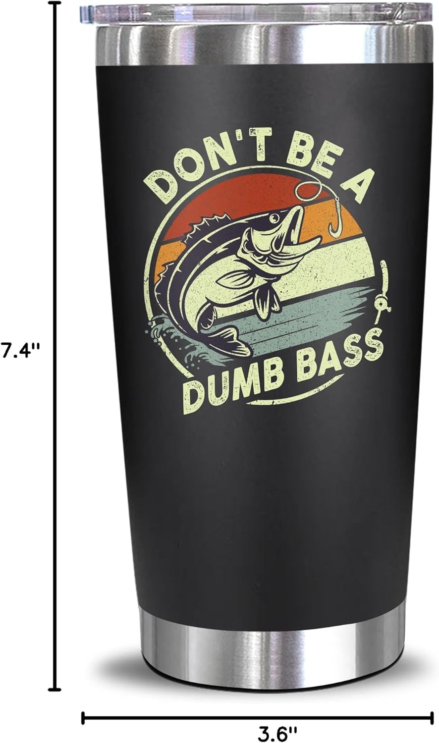 NewEleven Gifts For Him - Fishing Gifts For Men, Dad, Fisherman, Father - Practical Gift, Dad Birthday Present, Men, Husband - 20 Oz Tumbler