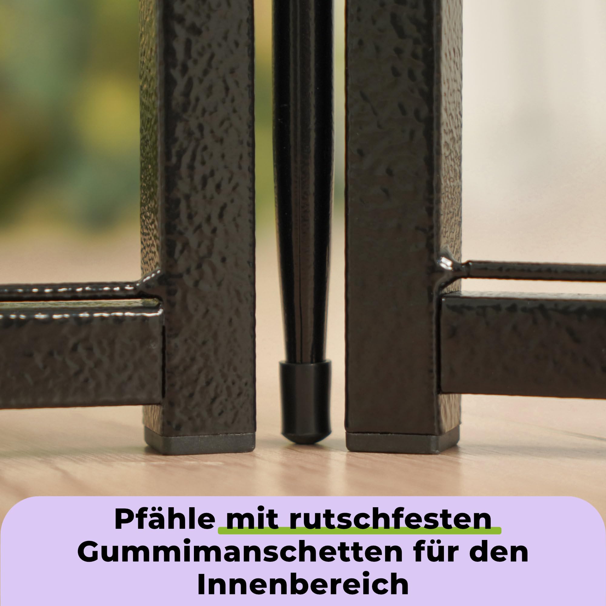 SunsGrove 8-teilig Welpenlaufstall 60cm Hoch, Schwerlast Hundestall für drinnen mit 1 Türen, Anti-Rost Hundezaun, Automatische Verriegelung，Pet Playpen for Yard RV Camping, Schwarz