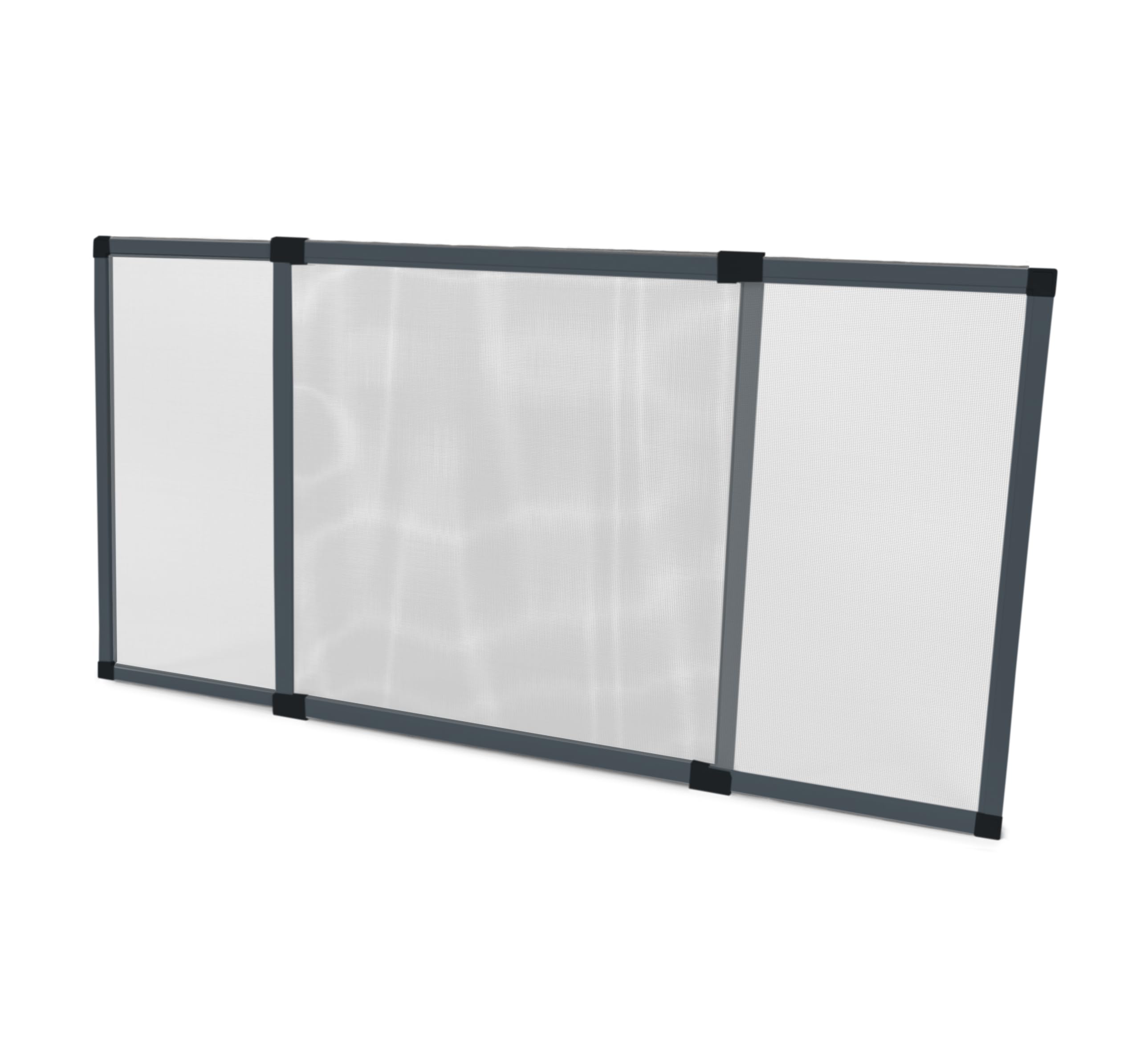 Cadre Moustiquaire Extensible pour Volet Roulant – Sans Perçage ni Recoupe – Ajustable de 750mm à 1400mm – Toile en Fibre de Verre Haute Résistance – Installation Facile – (Gris Anthracite)