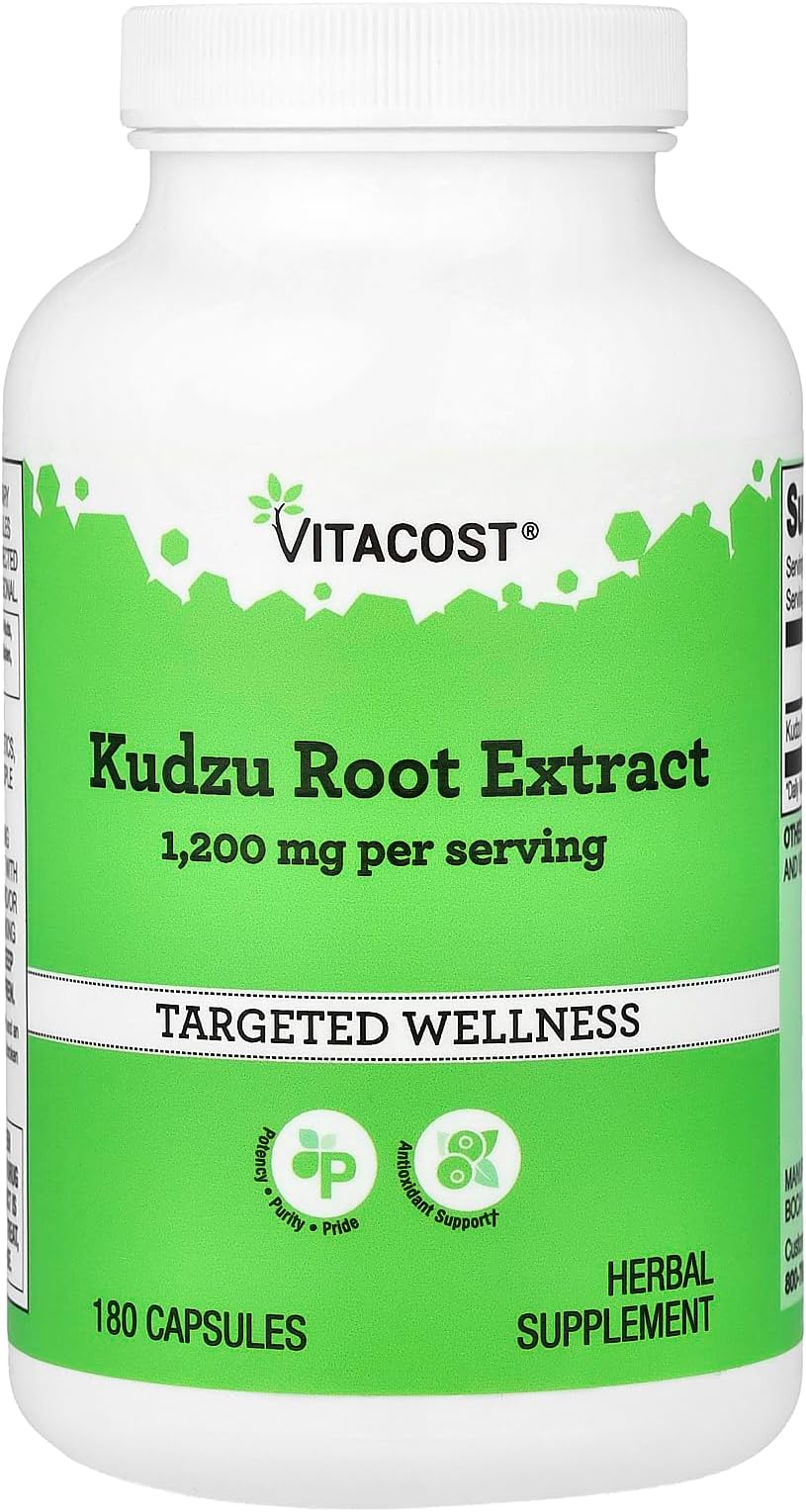 VITACOST BRAND Kudzu Root Extract -- 1200 mg per serving - 180 Capsules