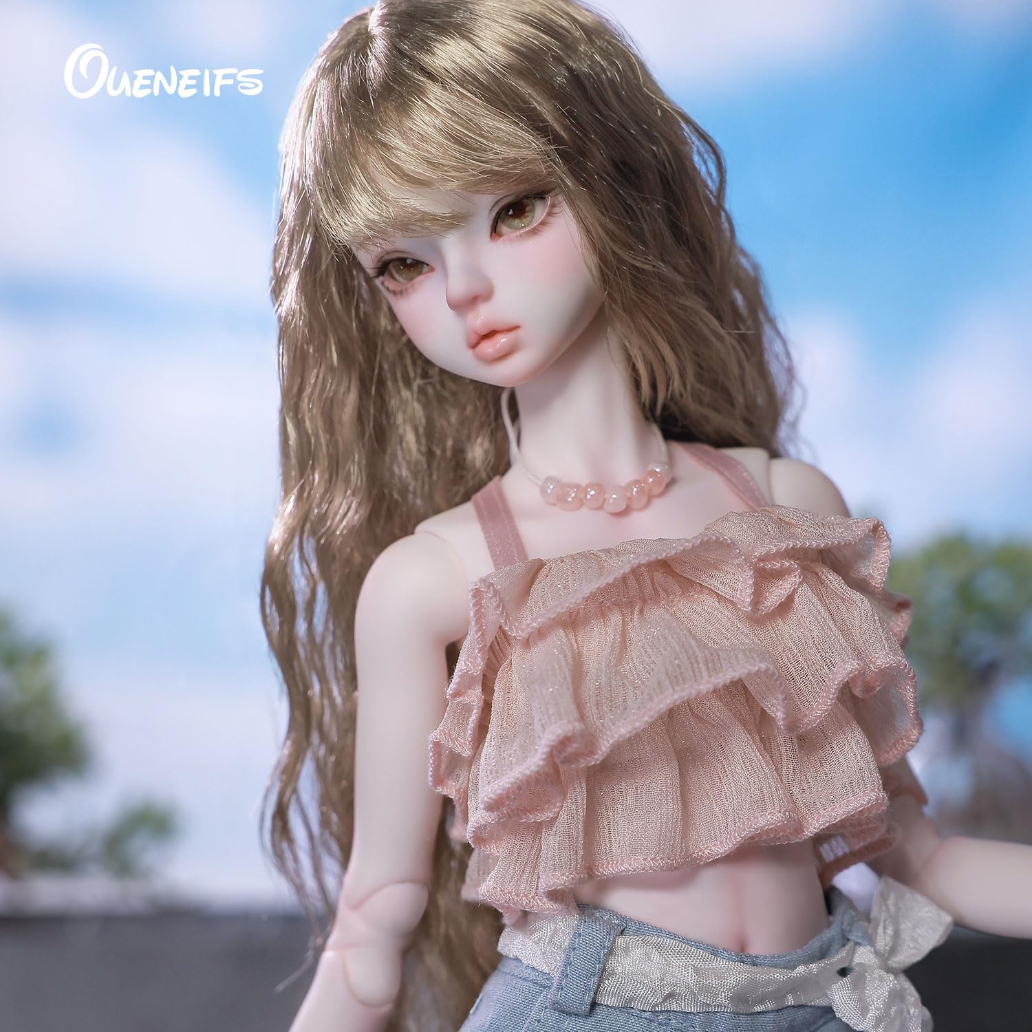 Oueneifs Lenabjd Bjd Doll 1/4 Modern Style wtih Summer Cool Wear Resin Toy for 15+ Year Old