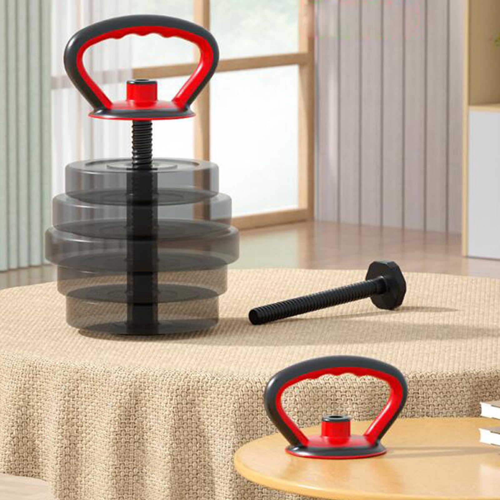 Pesas rusas ajustables entrenamiento de fuerza Kettle Bells mancuernas convertidor equipo de fitness para disco de pesas