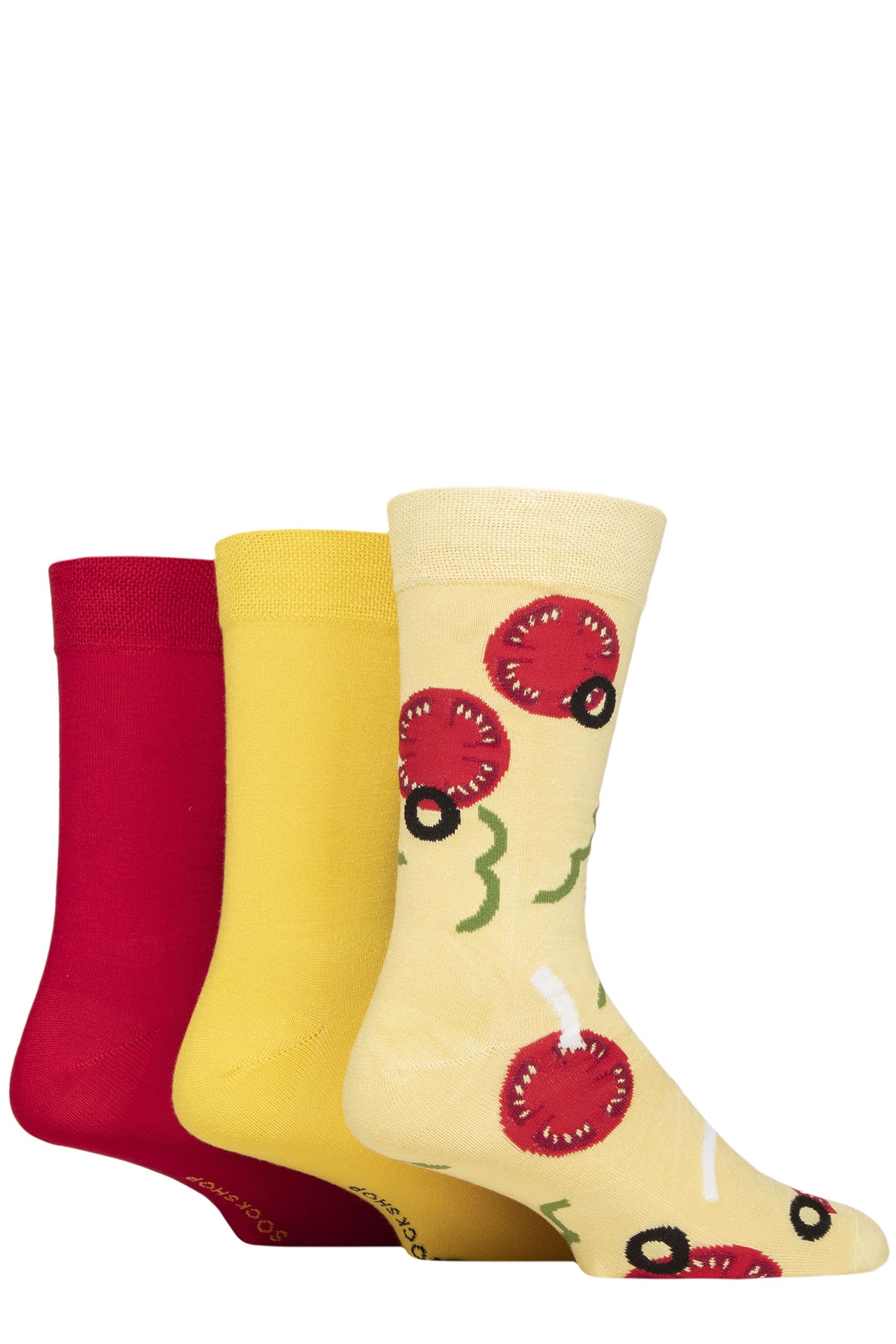 SockShop Men Bamboo Bright Gift Boxed Socks Pack of 3 That's Amore 7-11