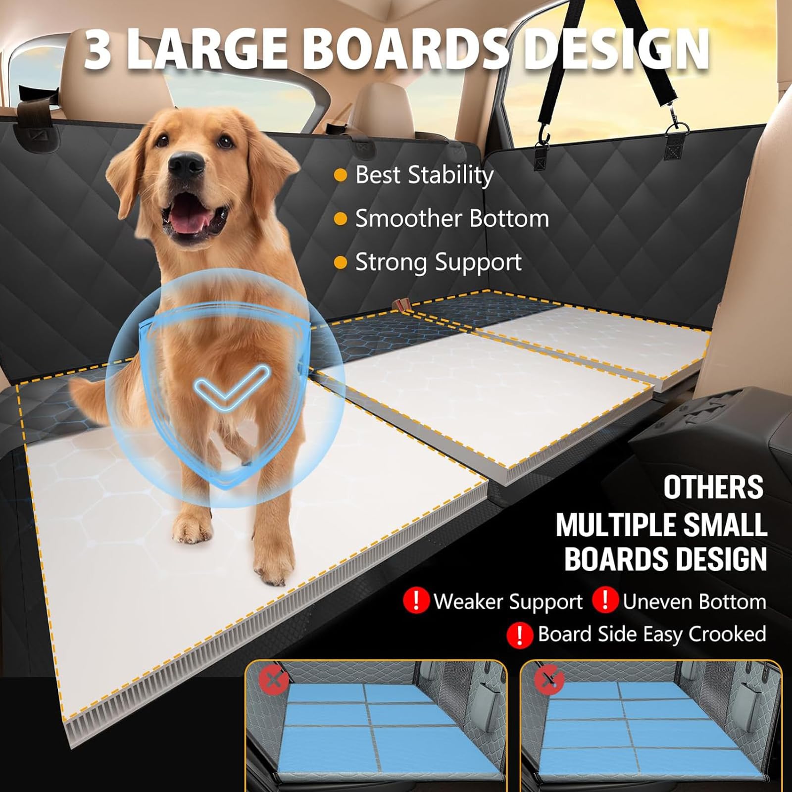 Protector impermeable para mascotas, protector contra arañazos para perros, para la mayoría de vehículos, panel de protección contra arañazos para coche