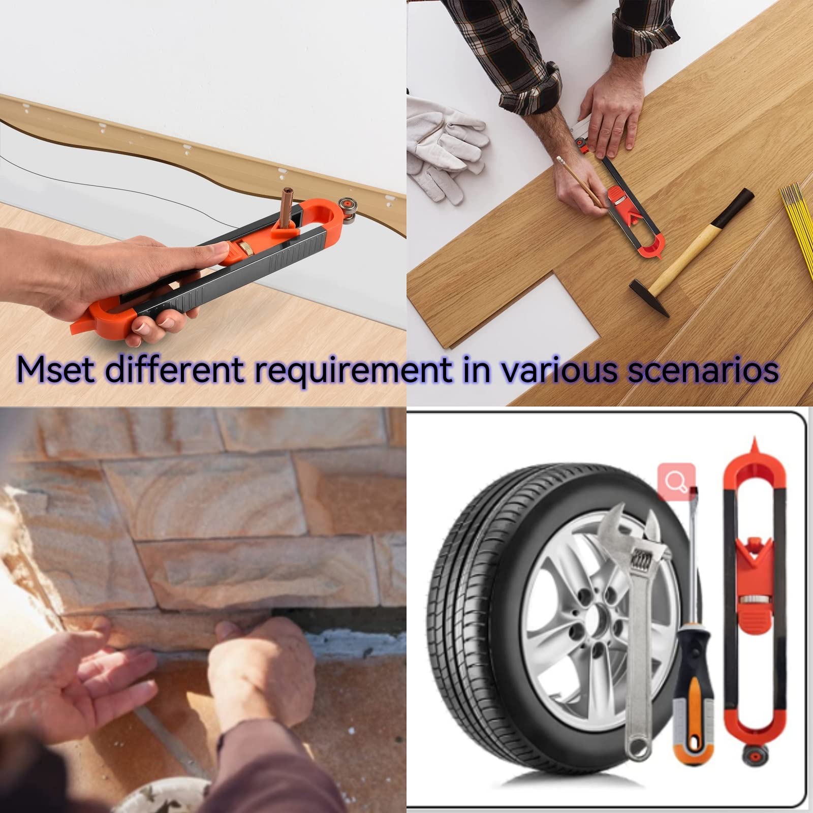 Precise Contour Scribe Tool Woodworking - With Lock For Pencil,Upgrade Measuring Tools, Ultimate Scribing Tool Suitable For Woodworking Finish Carpenter Professional Joiner — Amazon image 7