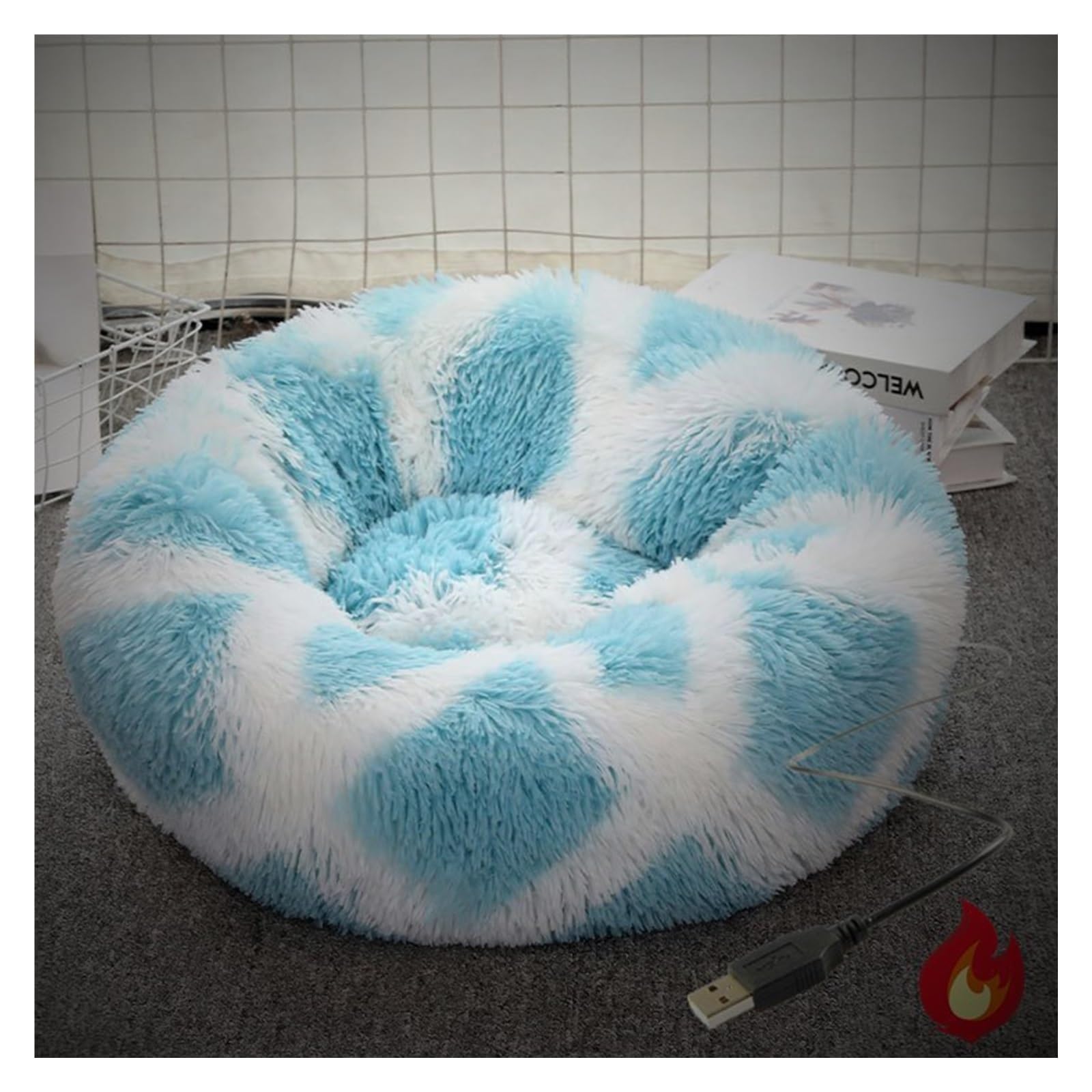 Cama Aquecida CLAYCLAY Para Gatos - Aconchegante Com Temporizador E Controle De Temperatura