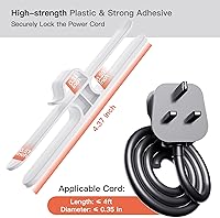 Vista 2 de PZOZ Paquete de 4 organizadores de cables para electrodomésticos, paquetes de cables de electrodomésticos de cocina, enrollador de envoltorios