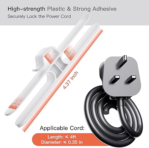 Miniatura 2 de PZOZ Paquete de 4 organizadores de cables para electrodomésticos agrupadores de cables de cocina soporte de bobinador mezclador licuadora cafetera