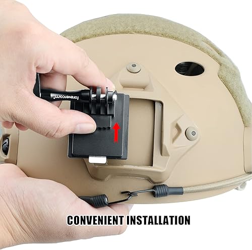 Miniatura 5 de Forevercam Soporte táctico para casco GoPro Adaptador de hebilla de liberación rápida de aluminio nvg Soporte de casco con Gopro Hero