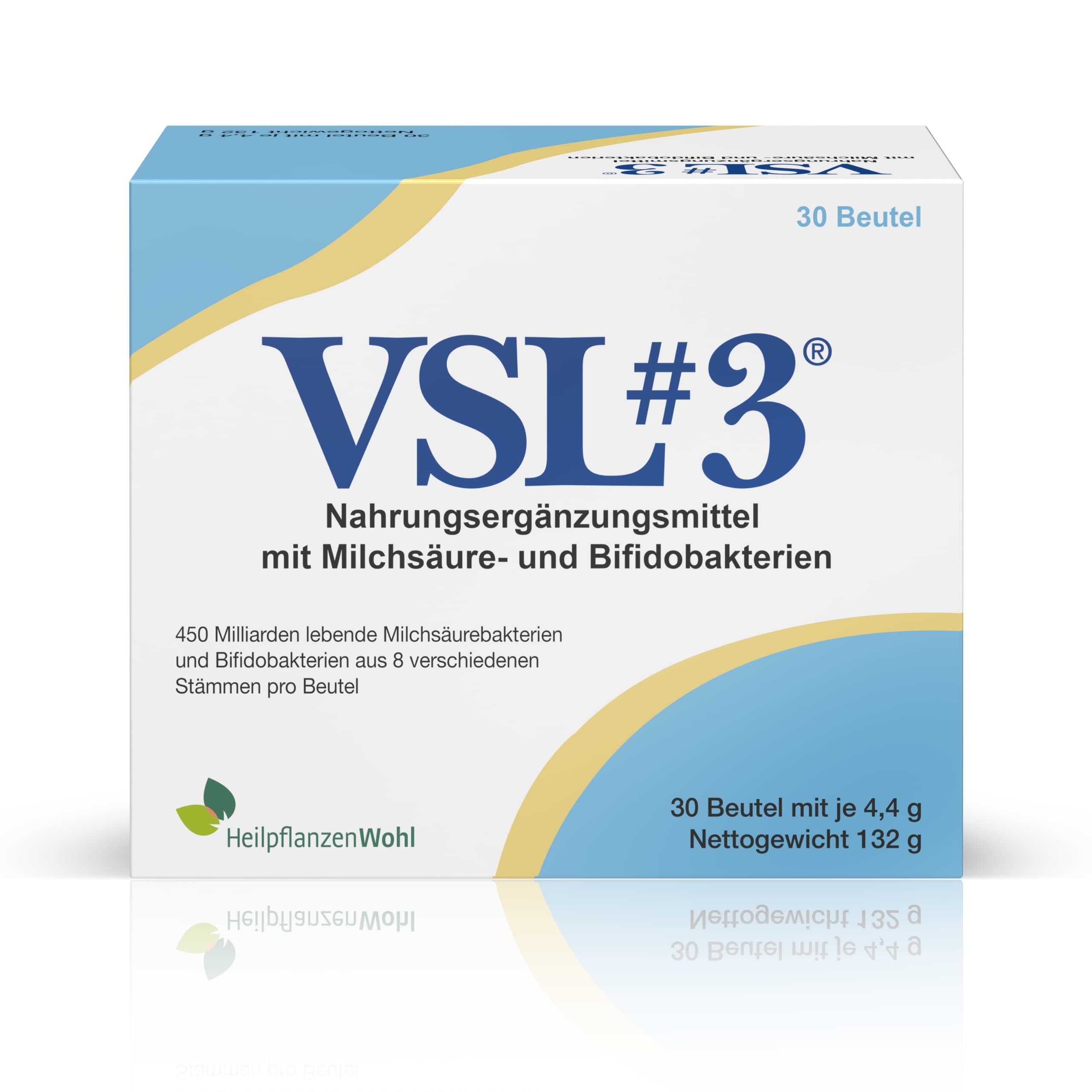 VSL#3 Kulturen-Komplex: 450 Mrd. Milchsäurebakterien und Bifidobakterien für Darmflora, vegan und laktosefrei, 30 Beutel à 4,4 g