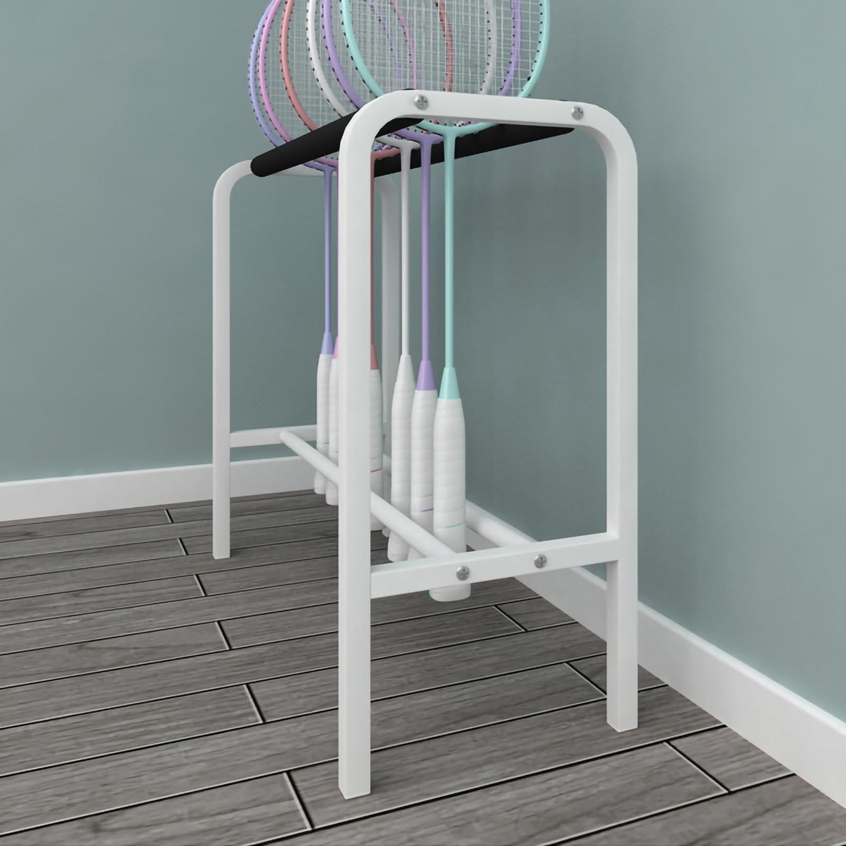 Amazon.co.jp: バドミントンラケット収納ラック テニスラケット収納