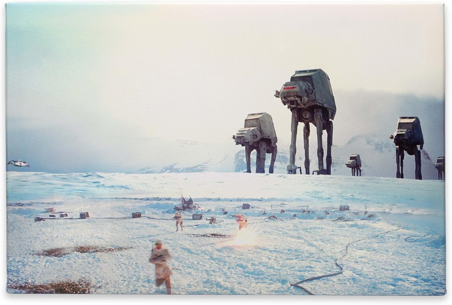 Open Road Brands Disney Star Wars Gallery Wrapped Canvas Wall Art - Classic Star Wars Wall Decor Featuring Luke Skywalker, Darth Vader, Chewbacca, and More