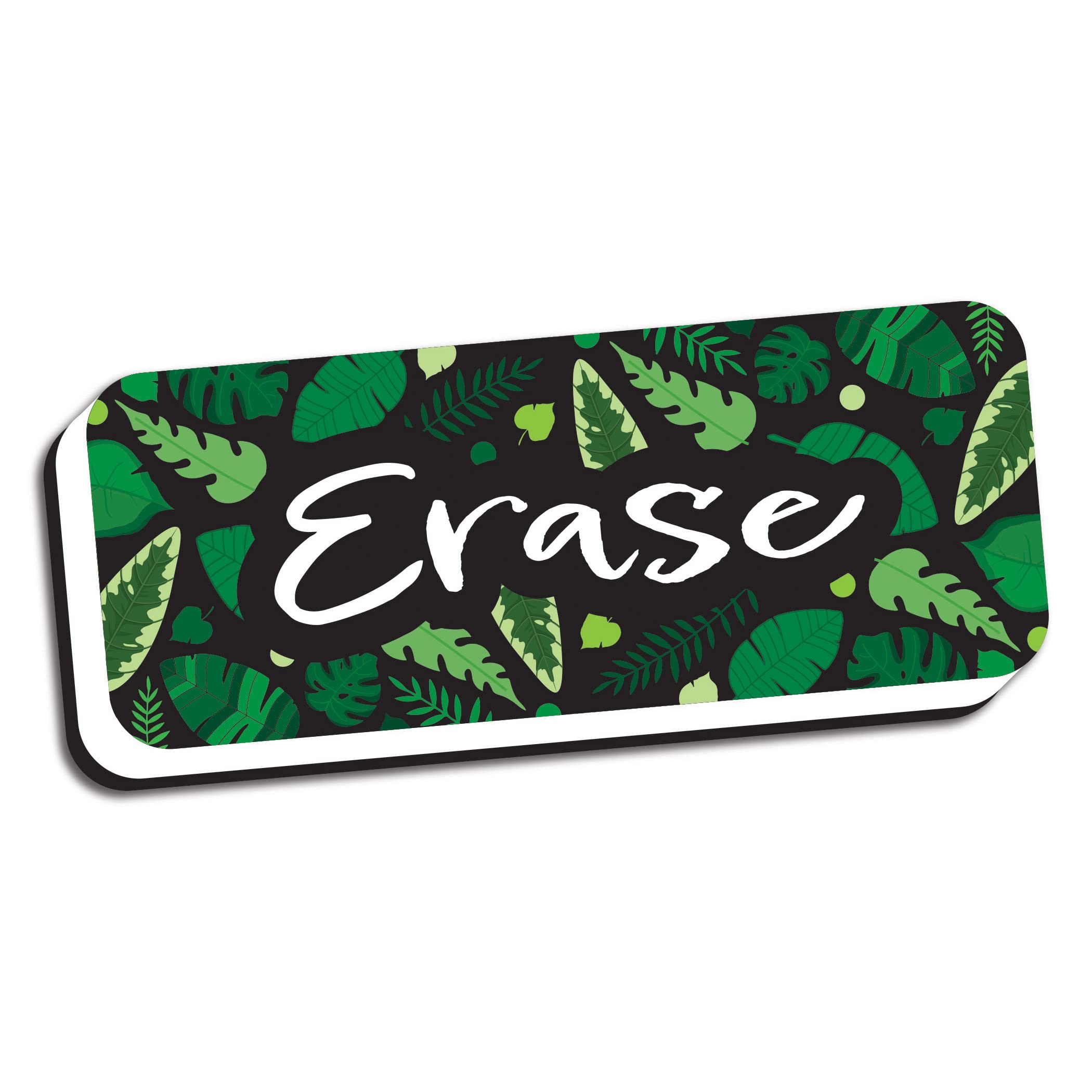 Ashley Productions Borrador magnético para pizarra, verde con borrador, 2 "x 5"