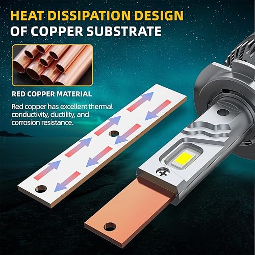 Miniatura 6 de Compatible (2016-2018) para Toyota RAV4 bombillas LED para faros delanteros, 9012HIR2 alta y baja doble haz+H11H8H16 bombillas LED 600% brillo 200 W