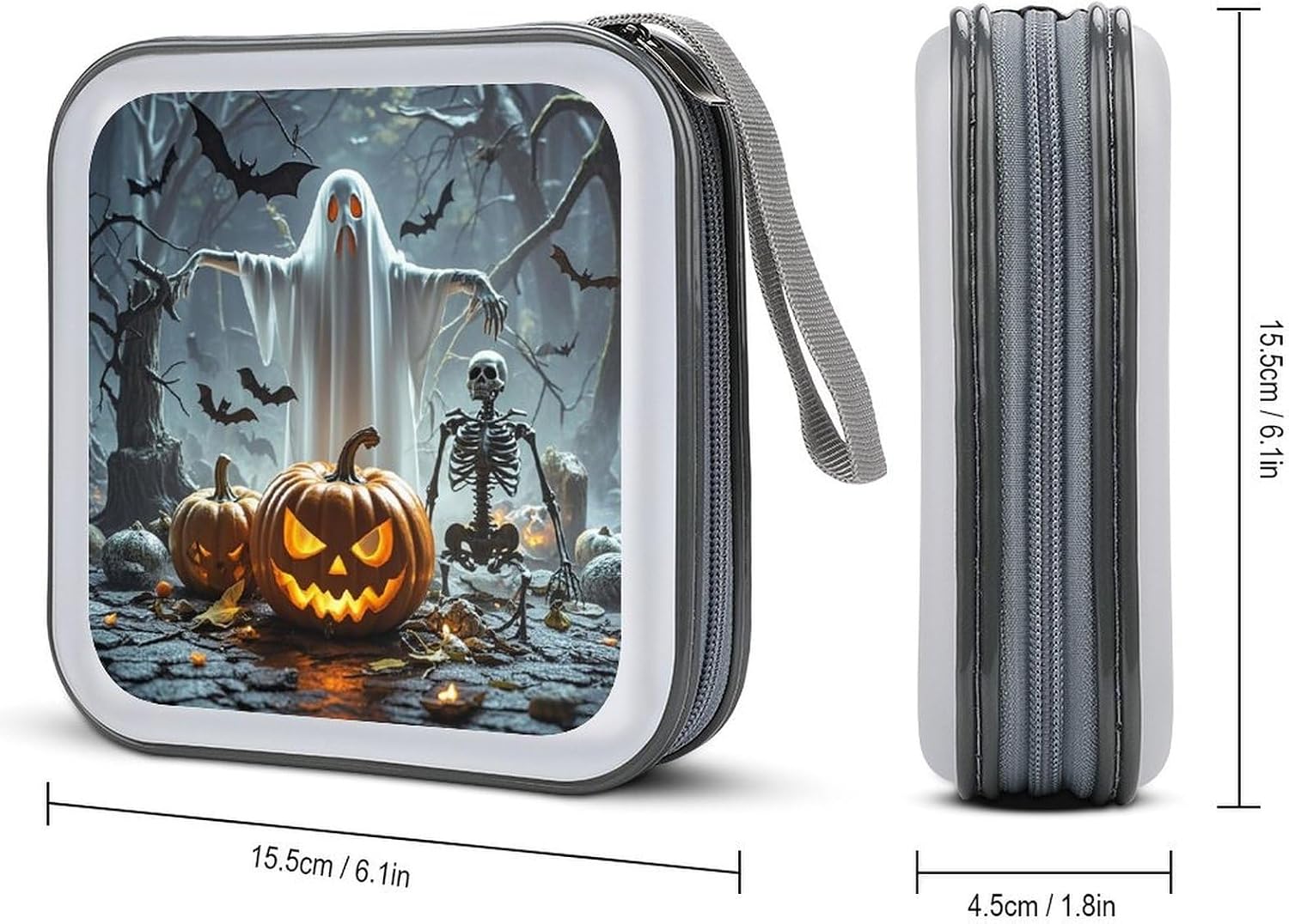 Pumpkin Lantern Ghost CD Case CD Storage Box DVD Sleeves
