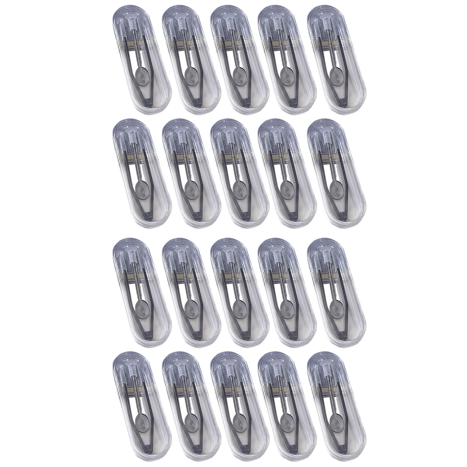 Nihuifa Black 20Pieces Lenses Applicator Set Includes Tweezers And Small Suction Cup Stick Wearing Tool For Daily Use Lenses Removal Tool
