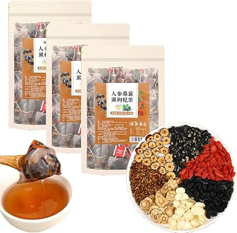 Sip Into Nature With Every Cup Of Ginseng Six Treasure Tea, Kidney Tea Formula Ginseng Eight TreasuresTea, Natural Liver And Kidney Care Pure Chinese Herbal Medicine Five Treasure Teas 3