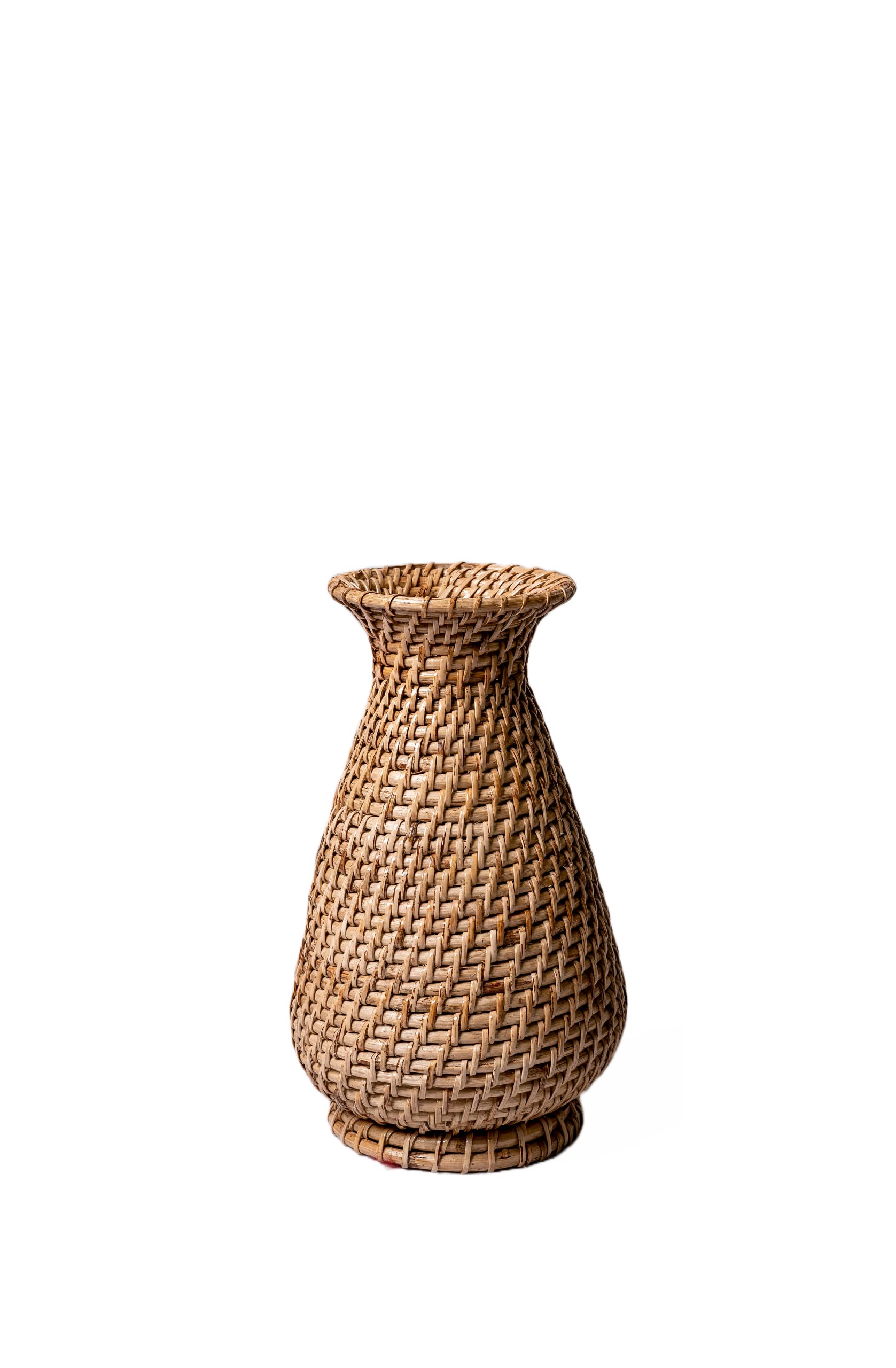 Cane| Bamboo| ratten | Wicker | Decorative | Pot Stand | Home Decor | Natural | Handcrafted Flower vase (Small)-image-7
