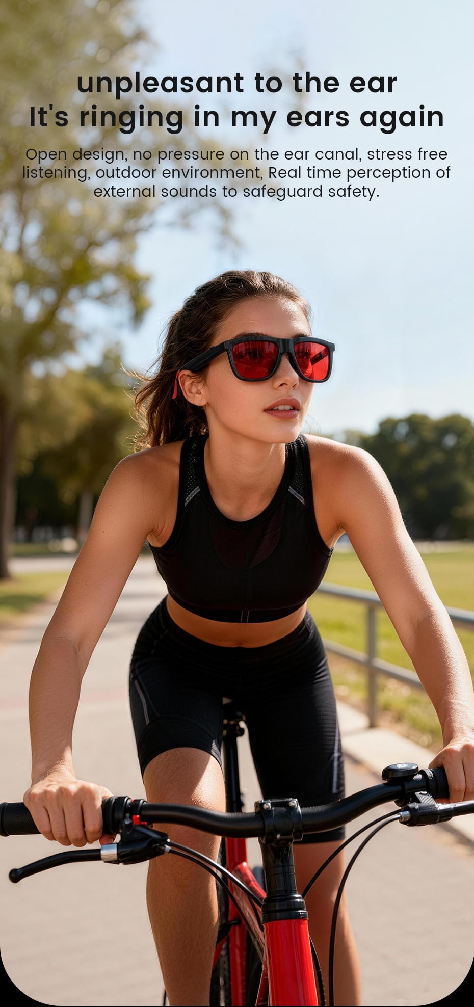 Générique 2026 Lunettes Connectées Audio Bluetooth Verres Électrochromiques Teinte Réglable 1 Clic, Écouteurs Intégrés, Appels Mains Libres, Protection UV400, Autonomie 100mAh 11LASTYLE47