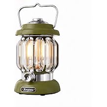 Vintage LED Camping Lantern Rechargeable Battery Powered Lantern