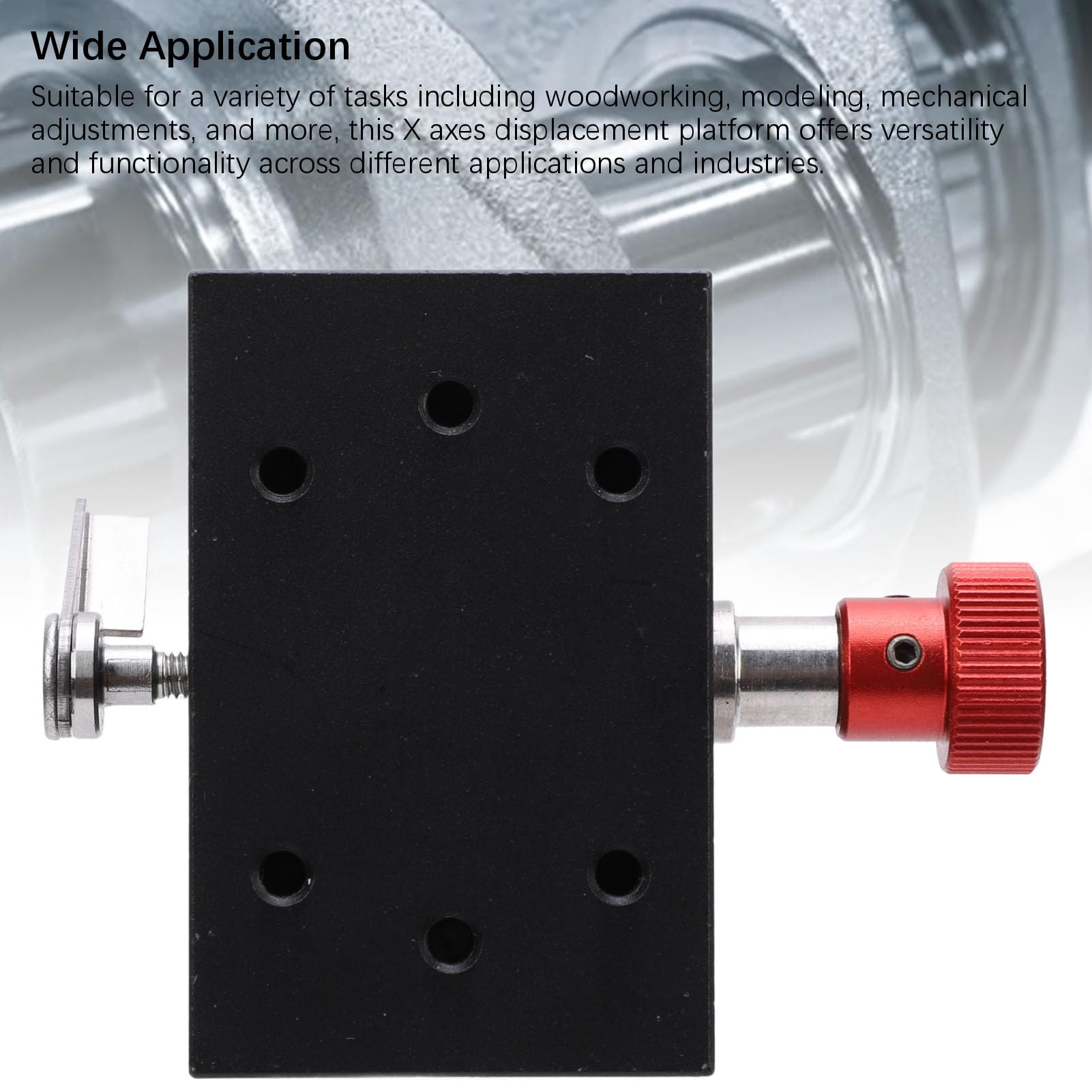X Axes Displacement Manual Dovetail Sliding 40mm Stroke Gears for Woodworking Modeling Aluminum Alloy