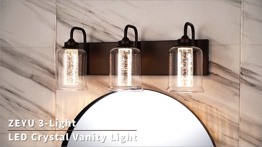 ゆゆ zeyu 44 Inch Farmhouse Bathroom Vanity Lights, 6-Light