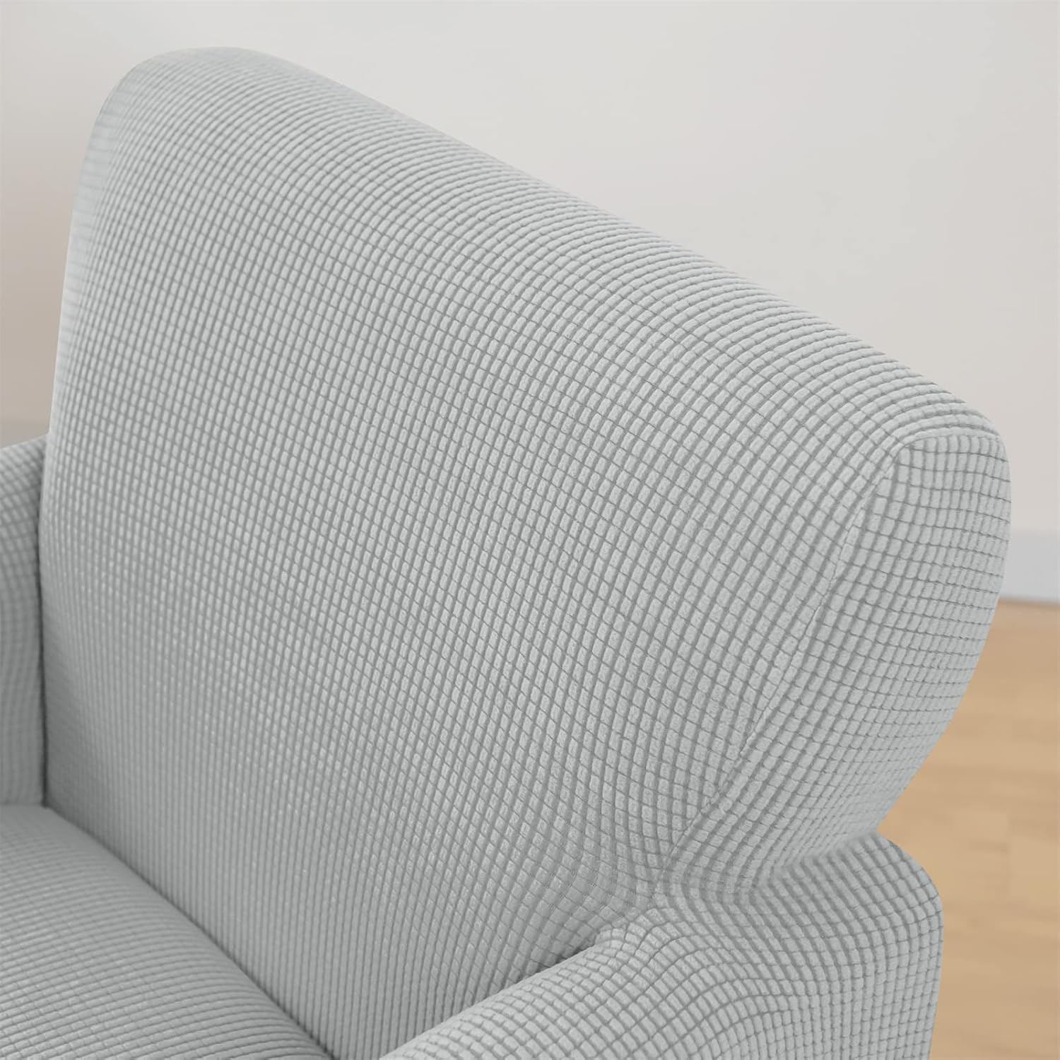 Stretch Armchair Cover Sofa Slipcover, Removable Chair Cover Replacement Couch Furniture Protector for Living Room (Light Grey)
