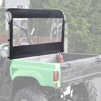 UTV Rear Windshield Back Window Soft Rear Windshield Waterproof for Rhino 450 660 700 Massimo MSU500 700 Coleman-Hisun 500/2011 Polaris Ranger 500 Midsize/ Kymvo UXV500