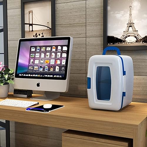 Miniatura 6 de REKIRO Mini nevera, refrigerador compacto portátil de 10 litros, enfriador termoeléctrico pequeño y calentador para el cuidado de la piel, bebidas,