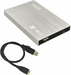 HWAYO 2.5'' HDD 750GB Ultra Slim Portable External Hard Drive USB3.0 Storage for Xbox One Console, PC, Laptop, MacBook (Silver)