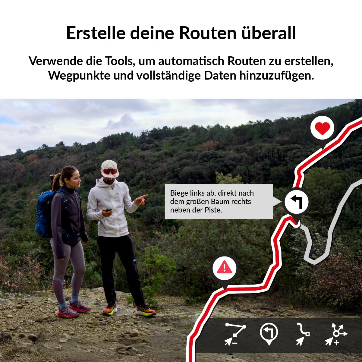 TwoNav ROC (32 GB) + Karte 1 Region Deutchland BKG Topo 1:25000, Outdoor GPS mit 2,7-Zoll-Bildschirm für MTB, Fahrrad, Gravel oder Bikepacking oder Navigation