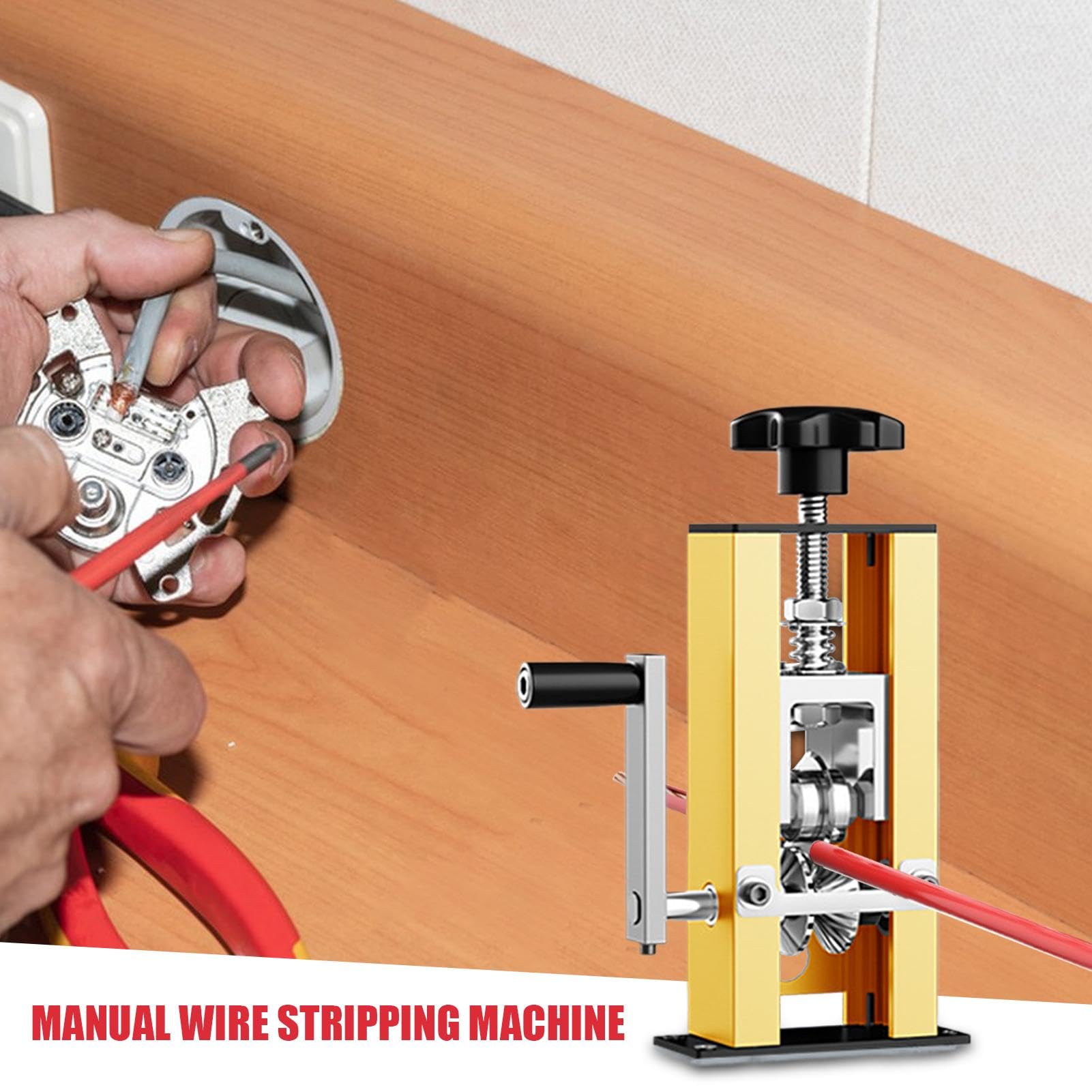 Máquina pelacables automática, pelador de cables manual/eléctrico | pelador de cables de cobre con mano para cables multinúcleo de 1 a 25 mm, alambre de monofilamento, alambre de aviación
