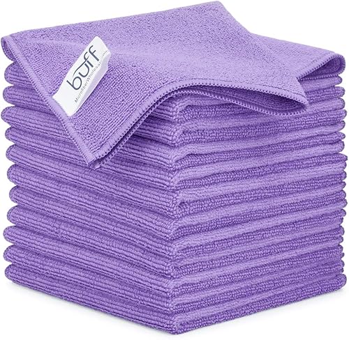 Miniatura 2 de MW Pro - Paños de limpieza de microfibra a granel al por mayor  Morado - Caja cantidad 384  Tamaño 12 x 12 pulgadas  Toallas de microfibra premium